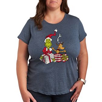 Plus Dr. Seuss The Grinch Max and Grinch Graphic Tee
