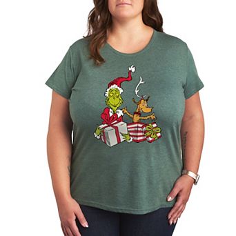 Plus Dr. Seuss The Grinch Max and Grinch Graphic Tee