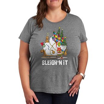 Plus Dr. Seuss The Grinch Sleigh'n It Graphic Tee