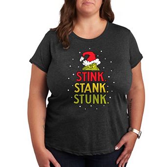 Plus Dr. Seuss The Grinch Stink Stank Stunk Graphic Tee