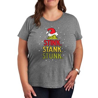 Plus Dr. Seuss The Grinch Stink Stank Stunk Graphic Tee