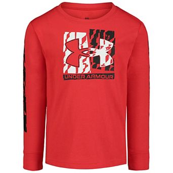 Toddler Boys Under Armour Zig Zag Logo Long Sleeve Tee