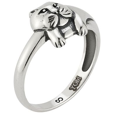 Sunkissed Sterling Sterling Silver Oxidized Cat Ring