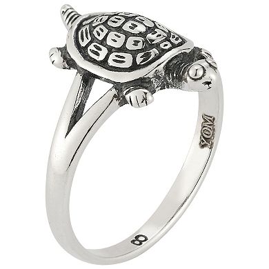 Sunkissed Sterling Sterling Silver Oxidized Turtle Ring