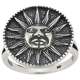Sunkissed Sterling Sterling Silver Oxidized Sun Ring
