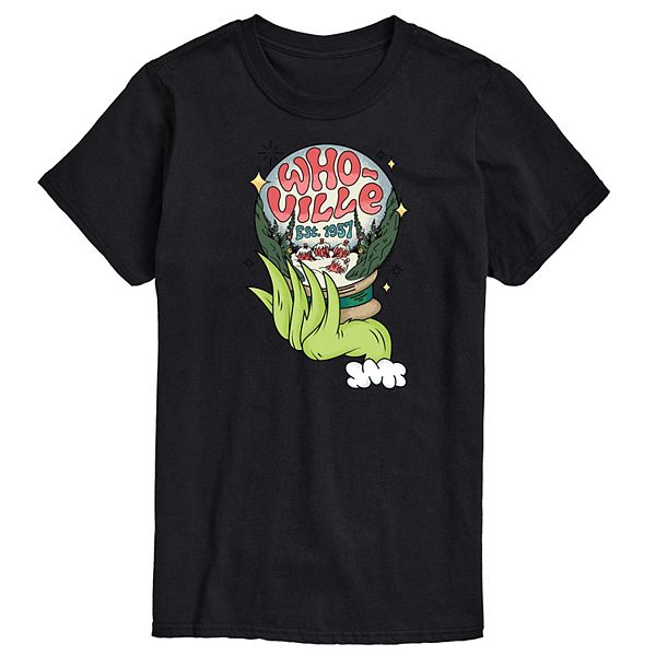 Men's Dr. Seuss The Grinch Whoville Globe Graphic Tee