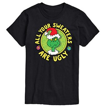 Men's Dr. Seuss The Grinch All Your Sweaters Are Ugly Graphic Tee