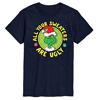 Men's Dr. Seuss The Grinch All Your Sweaters Are Ugly Graphic Tee