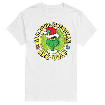Men's Dr. Seuss The Grinch All Your Sweaters Are Ugly Graphic Tee