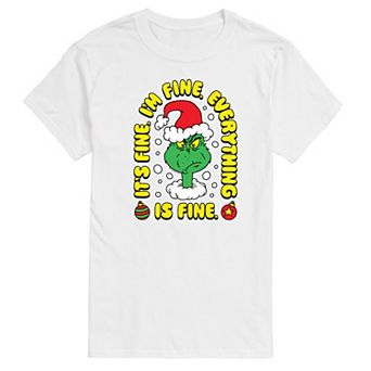 Men's Dr. Seuss The Grinch Everything Is Fine Graphic Tee
