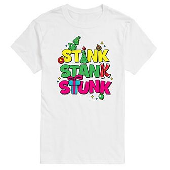 Men's Dr. Seuss The Grinch Stink Stank Stunk Graphic Tee