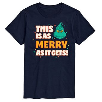 Men's Dr. Seuss The Grinch As Merry As It Gets Graphic Tee