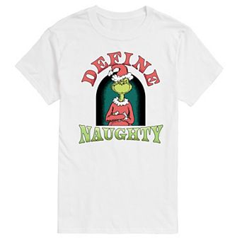 Men's Dr. Seuss The Grinch Define Naughty Graphic Tee