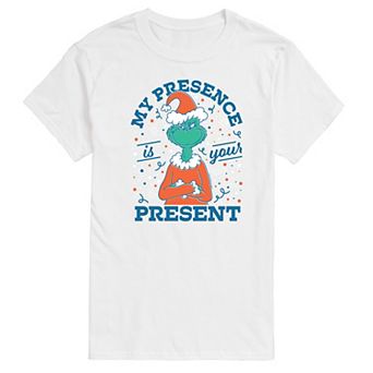 Men's Dr. Seuss The Grinch My Presence Is Your Present Graphic Tee