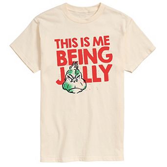 Men's Dr. Seuss The Grinch This Is Me Being Jolly Graphic Tee