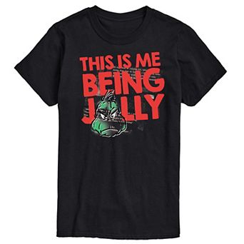 Men's Dr. Seuss The Grinch This Is Me Being Jolly Graphic Tee