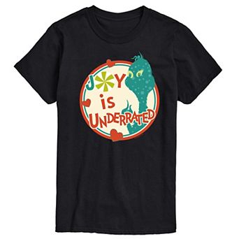 Men's Dr. Seuss The Grinch Joy Is Underrated Graphic Tee