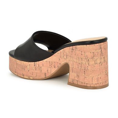 Nine West Barta Women's Open Toe Wedge Sandals