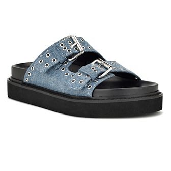 Nine West Eleny Women's Strappy Slip-on Sandals