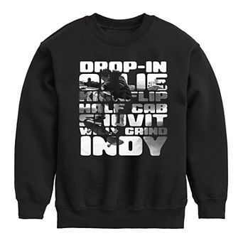 Boys 8-20 Skateboard Tricks Fleece Sweatshirt