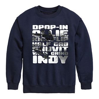 Boys 8-20 Skateboard Tricks Fleece Sweatshirt