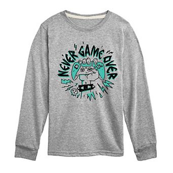 Boys 8-20 Never Game Over Long Sleeve Graphic Tee