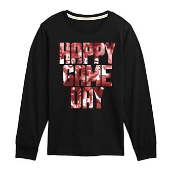 Boys 8-20 Happy Game Day Long Sleeve Graphic Tee