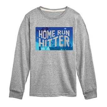 Boys 8-20 Home Run Hitter Long Sleeve Graphic Tee