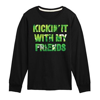 Boys 8-20 Kickin' It With My Friends Long Sleeve Graphic Tee