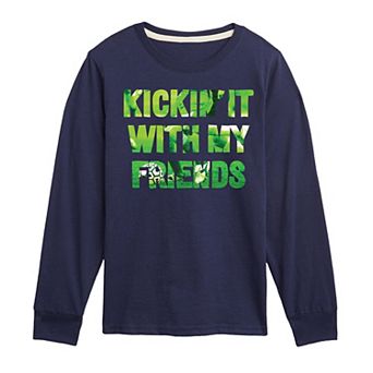 Boys 8-20 Kickin' It With My Friends Long Sleeve Graphic Tee