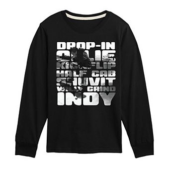 Boys 8-20 Skateboard Tricks Long Sleeve Graphic Tee