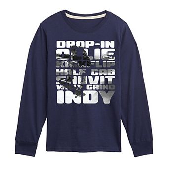 Boys 8-20 Skateboard Tricks Long Sleeve Graphic Tee
