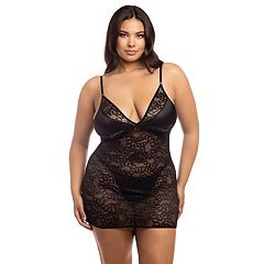 Women Sexy Lingerie Plus Size Open Back Lingerie Lace Sleepwear Pregnancy  Robe Thick, Black, XX-Large : : Clothing, Shoes & Accessories