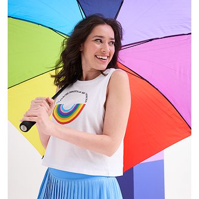 ph by The Phluid Project Adult Crop Tank with Rainbow Screen Print 
