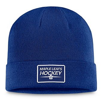 Men's Fanatics Branded Blue Toronto Maple Leafs Authentic Pro Cuffed Knit Hat