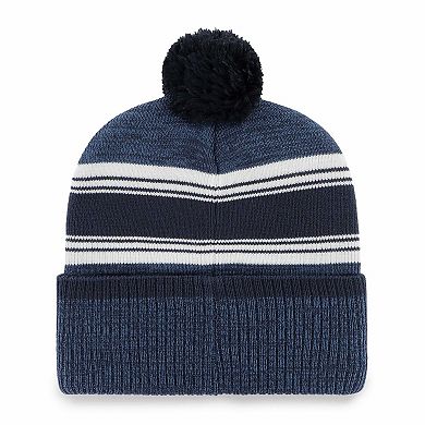 Men's '47 Navy Dallas Cowboys Fadeout Cuffed Knit Hat with Pom