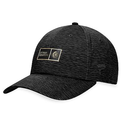 Men's Fanatics Branded  Black Ottawa Senators Authentic Pro Road Adjustable Hat