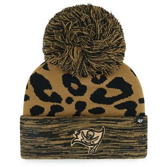 Women's '47 Brown Tampa Bay Buccaneers Rosette Cuffed Knit Hat with Pom