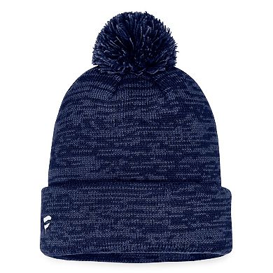 Men's Fanatics Branded Navy Washington Capitals Fundamental Cuffed Knit Hat with Pom