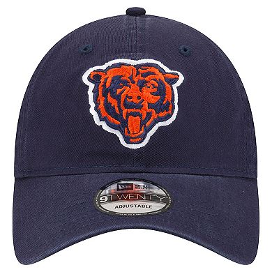 Men's New Era Navy Chicago Bears Distinct 9TWENTY Adjustable Hat