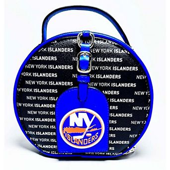 Cuce Black New York Islanders Repeat Logo Round Bag