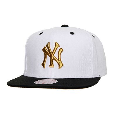 Men's Mitchell & Ness White/Black New York Yankees Cooperstown ...