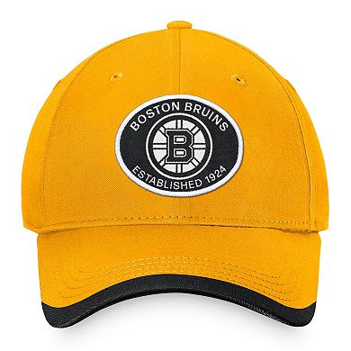 Men's Fanatics Branded Gold Boston Bruins Fundamental Adjustable Hat