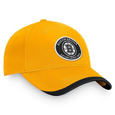 Men's Fanatics Branded Gold Boston Bruins Fundamental Adjustable Hat