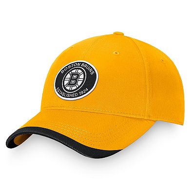 Men's Fanatics Branded Gold Boston Bruins Fundamental Adjustable Hat