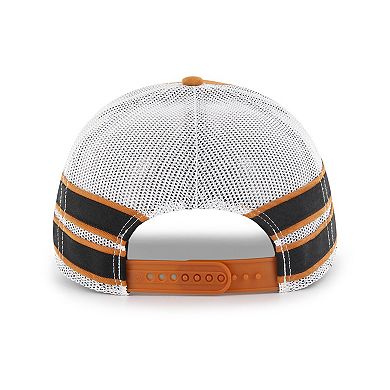 Men's '47 Texas Orange Texas Longhorns Straight Eight Adjustable Trucker Hat