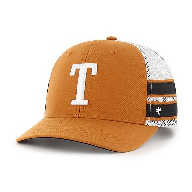 Men's '47 Texas Orange Texas Longhorns Straight Eight Adjustable Trucker Hat