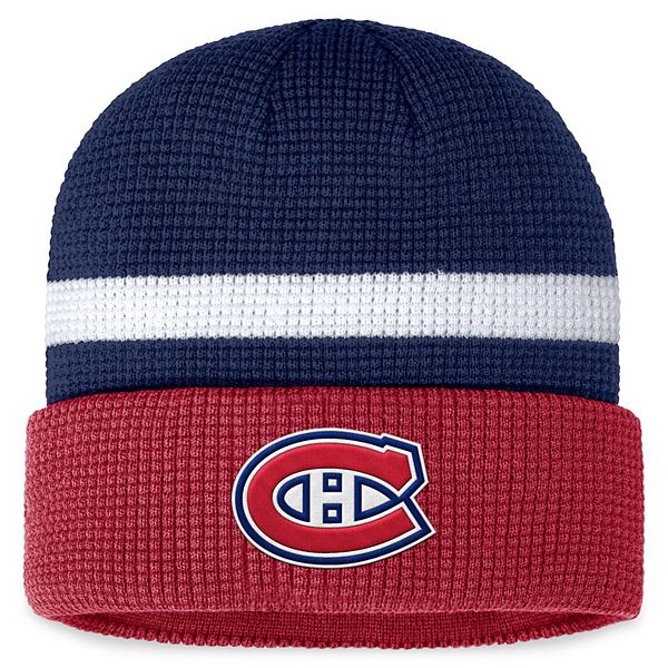 Men's Fanatics Branded Navy/Red Montreal Canadiens Fundamental Cuffed ...