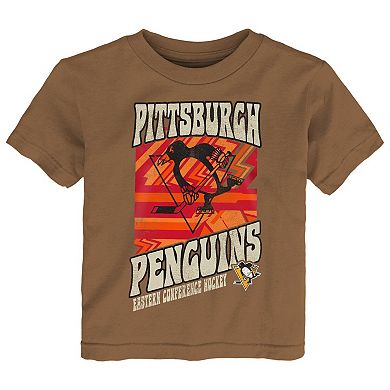 Toddler Brown Pittsburgh Penguins Hip to the Game T-Shirt