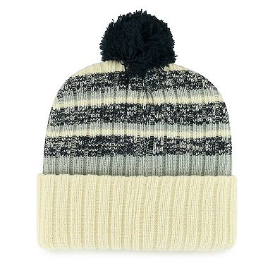 Men's '47 Cream Dallas Cowboys Tavern Cuffed Knit Hat with Pom